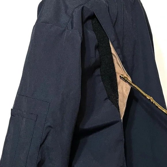 Made in USA Riverside Flexbac Work Jacket Full Front Zip Shoulder Pocket Sz 50L - Picture 9 of 11